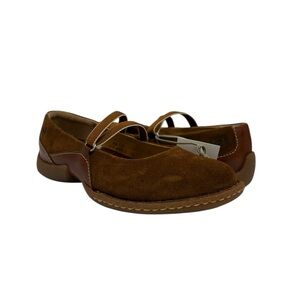 Born Brown Suede Maryjane Women's Shoes sz 6.5